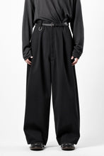 画像をギャラリービューアに読み込む, TARO HORIUCHI / th products Wide 5 Pocket Pants / active setter tweed knit (black)