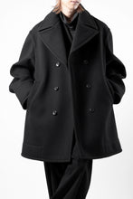 画像をギャラリービューアに読み込む, TARO HORIUCHI / th products Marine Over Coat / active setter tweed knit (black)
