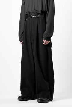 画像をギャラリービューアに読み込む, TARO HORIUCHI / th products Wide 5 Pocket Pants / active setter tweed knit (black)