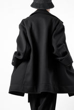 画像をギャラリービューアに読み込む, TARO HORIUCHI / th products Marine Over Coat / active setter tweed knit (black)