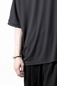 画像をギャラリービューアに読み込む, N/07 DOLMAN SHORT SLEEVE TEE / AQUASUITING THICK RIB (BLACK)