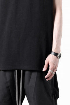 画像をギャラリービューアに読み込む, N/07 NO SLEEVE TOP / SUPER STRETCH BARE TELECO (BLACK)