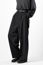 画像をギャラリービューアに読み込む, TARO HORIUCHI / th products Wide 5 Pocket Pants / active setter tweed knit (black)