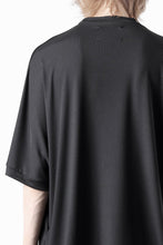 画像をギャラリービューアに読み込む, N/07 DOLMAN SHORT SLEEVE TEE / AQUASUITING THICK RIB (BLACK)
