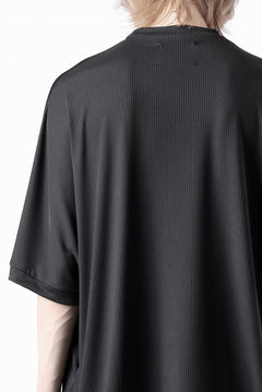画像をギャラリービューアに読み込む, N/07 DOLMAN SHORT SLEEVE TEE / AQUASUITING THICK RIB (BLACK)