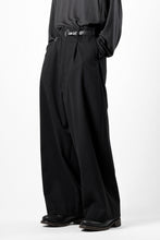 画像をギャラリービューアに読み込む, TARO HORIUCHI / th products Wide 5 Pocket Pants / active setter tweed knit (black)
