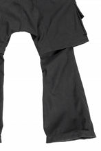 画像をギャラリービューアに読み込む, A.F ARTEFACT LAYERED BOOTS CUT PANTS / SYNTHETIC SUEDE LEATHER (BLACK)