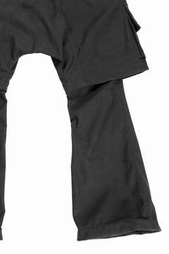 画像をギャラリービューアに読み込む, A.F ARTEFACT LAYERED BOOTS CUT PANTS / SYNTHETIC SUEDE LEATHER (BLACK)