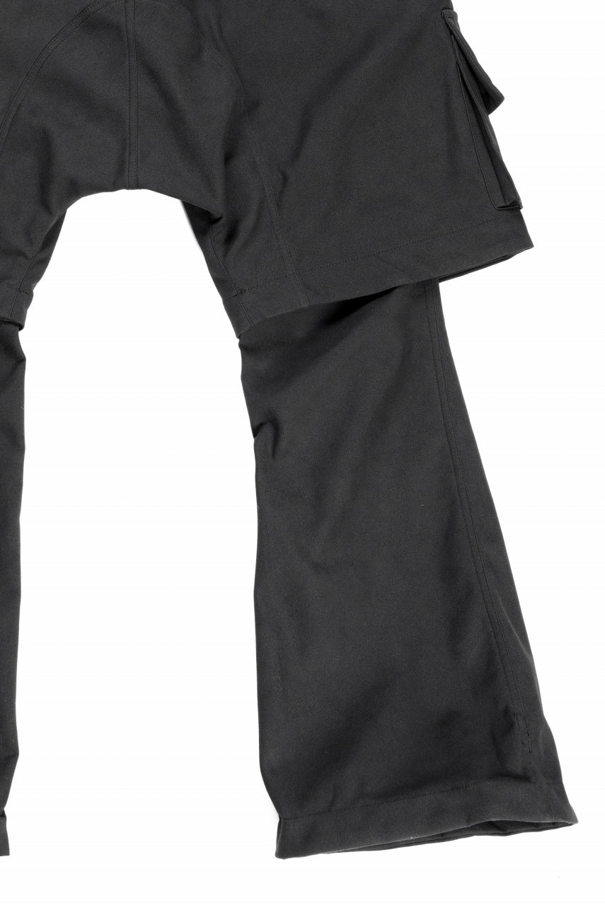 画像をギャラリービューアに読み込む, A.F ARTEFACT LAYERED BOOTS CUT PANTS / SYNTHETIC SUEDE LEATHER (BLACK)