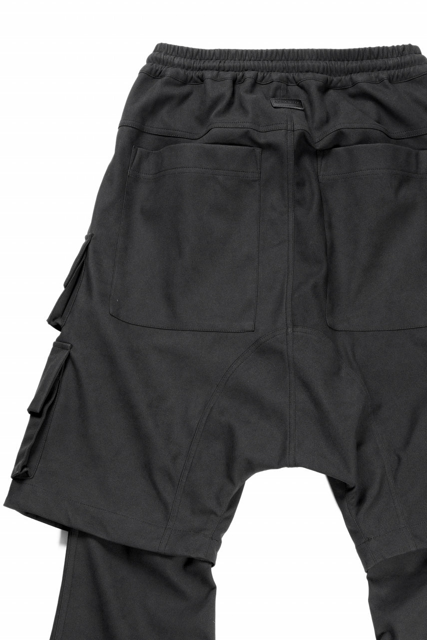 画像をギャラリービューアに読み込む, A.F ARTEFACT LAYERED BOOTS CUT PANTS / SYNTHETIC SUEDE LEATHER (BLACK)