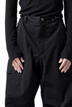 画像をギャラリービューアに読み込む, ISAMU KATAYAMA BACKLASH WIDE CARGO PANTS / STRETCH TYPEWRITER CLOTH (BLACK)