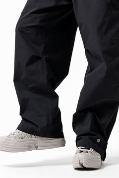 画像をギャラリービューアに読み込む, ISAMU KATAYAMA BACKLASH WIDE CARGO PANTS / STRETCH TYPEWRITER CLOTH (BLACK)