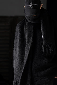 画像をギャラリービューアに読み込む, TARO HORIUCHI / th products Inflated Scarf / 1/4.5 kasuri loop knit (black)