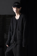 画像をギャラリービューアに読み込む, TARO HORIUCHI / th products Inflated Cardigan / 1/4.5 kasuri loop knit (black)