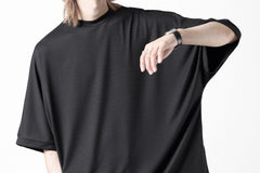 画像をギャラリービューアに読み込む, N/07 DOLMAN SHORT SLEEVE TEE / AQUASUITING THICK RIB (BLACK)