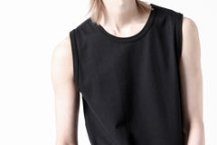 Load image into Gallery viewer, N/07 NO SLEEVE TOP / CLASSIC JERSEY (BLACK)