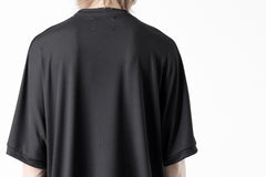 画像をギャラリービューアに読み込む, N/07 DOLMAN SHORT SLEEVE TEE / AQUASUITING THICK RIB (BLACK)