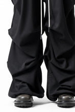 画像をギャラリービューアに読み込む, A.F ARTEFACT EXTREME WIDE BAGGY PANTS / SERGE TWILL (BLACK)