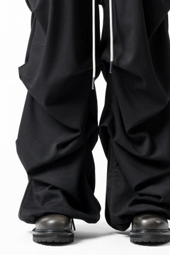 画像をギャラリービューアに読み込む, A.F ARTEFACT EXTREME WIDE BAGGY PANTS / SERGE TWILL (BLACK)