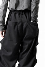 画像をギャラリービューアに読み込む, A.F ARTEFACT EXTREME WIDE BAGGY PANTS / SERGE TWILL (BLACK)