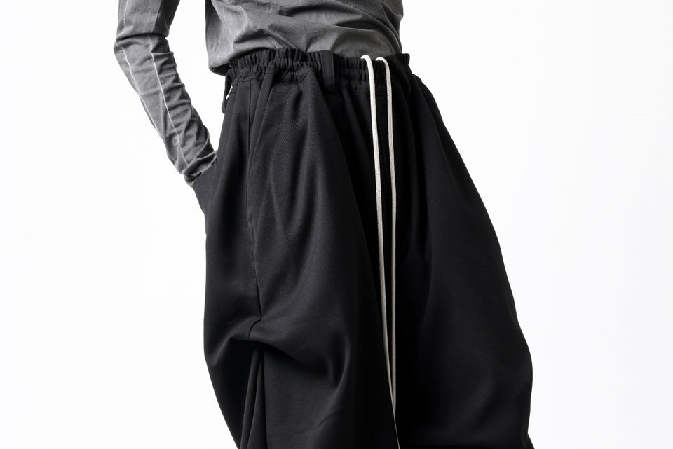 画像をギャラリービューアに読み込む, A.F ARTEFACT EXTREME WIDE BAGGY PANTS / SERGE TWILL (BLACK)
