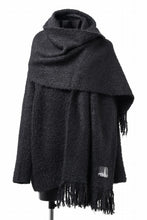 画像をギャラリービューアに読み込む, th products Inflated Oversized Crew / 1/4.5 kasuri loop knit (black)