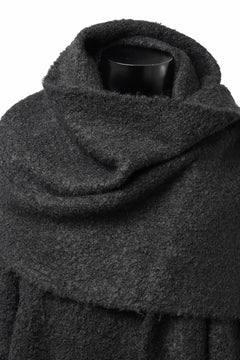 画像をギャラリービューアに読み込む, TARO HORIUCHI / th products Inflated Scarf / 1/4.5 kasuri loop knit (black)