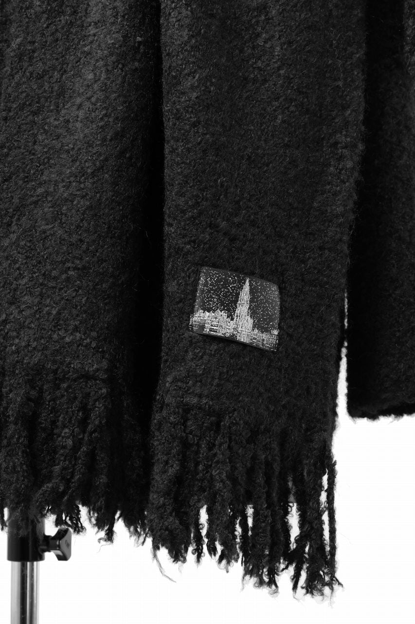 画像をギャラリービューアに読み込む, TARO HORIUCHI / th products Inflated Oversized Crew / 1/4.5 kasuri loop knit (black)