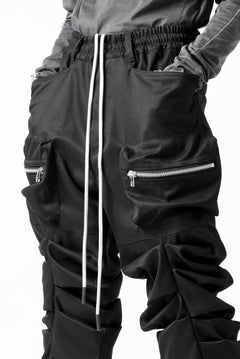 画像をギャラリービューアに読み込む, A.F ARTEFACT MONSTER TUCK VOLUME BAGGY PANTS / LUXE-TWILL (BLACK)