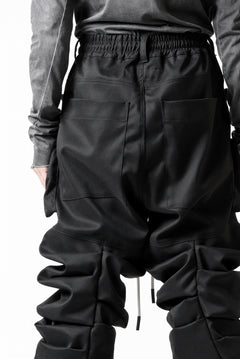 画像をギャラリービューアに読み込む, A.F ARTEFACT MONSTER TUCK VOLUME BAGGY PANTS / LUXE-TWILL (BLACK)