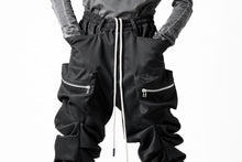 画像をギャラリービューアに読み込む, A.F ARTEFACT MONSTER TUCK VOLUME BAGGY PANTS / LUXE-TWILL (BLACK)