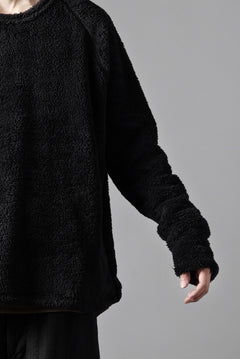 画像をギャラリービューアに読み込む, N/07 exclusive BOA FLEECE STRAIGHT TOP (BLACK)