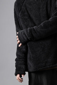 画像をギャラリービューアに読み込む, N/07 exclusive BOA FLEECE STRAIGHT TOP (BLACK)