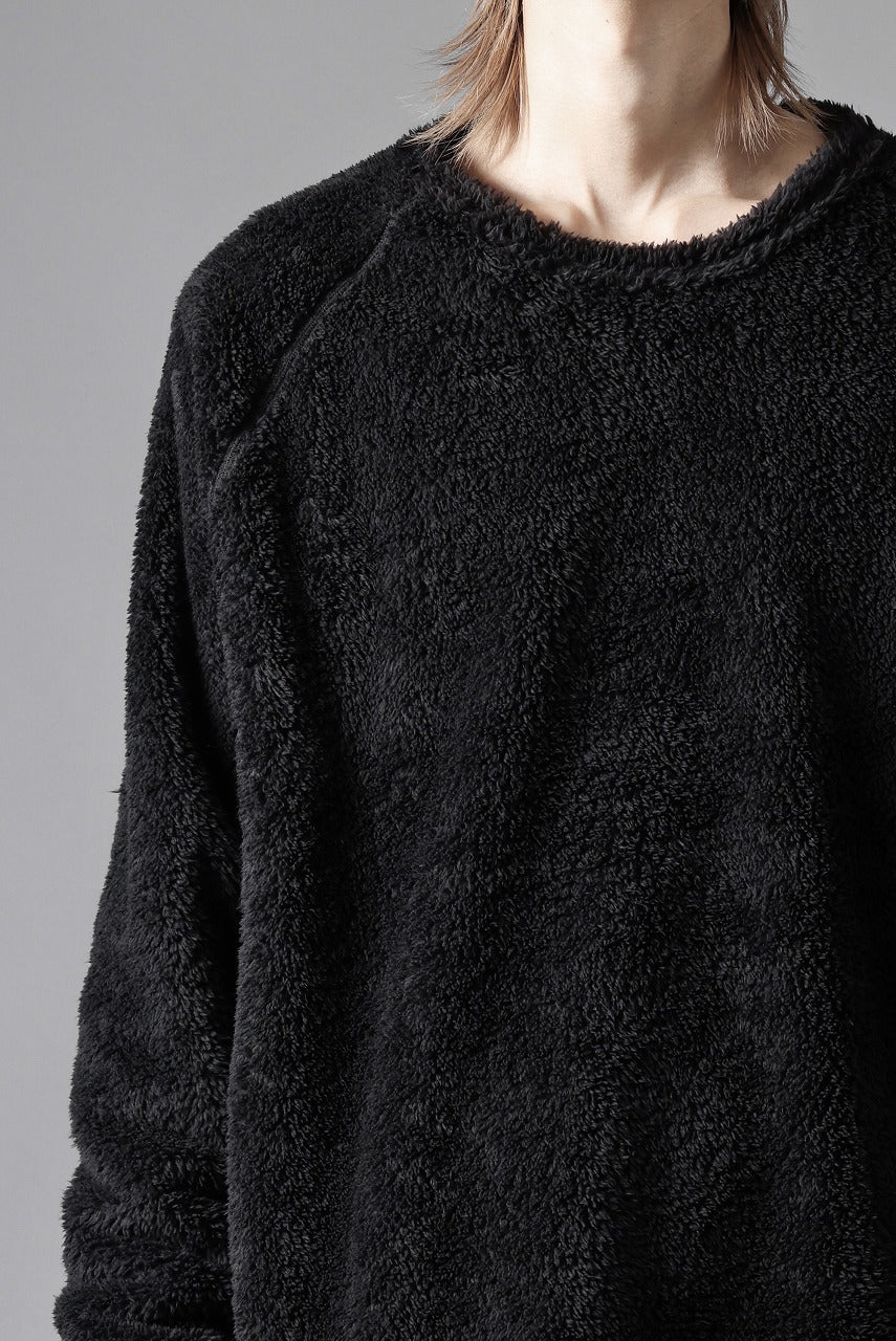 画像をギャラリービューアに読み込む, N/07 exclusive BOA FLEECE STRAIGHT TOP (BLACK)