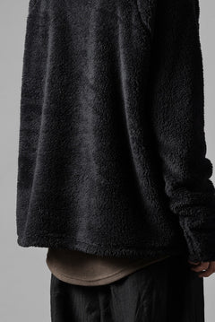画像をギャラリービューアに読み込む, N/07 exclusive BOA FLEECE STRAIGHT TOP (BLACK)