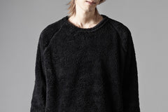 画像をギャラリービューアに読み込む, N/07 exclusive BOA FLEECE STRAIGHT TOP (BLACK)