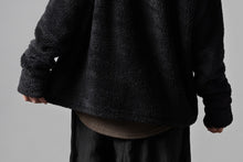 画像をギャラリービューアに読み込む, N/07 exclusive BOA FLEECE STRAIGHT TOP (BLACK)
