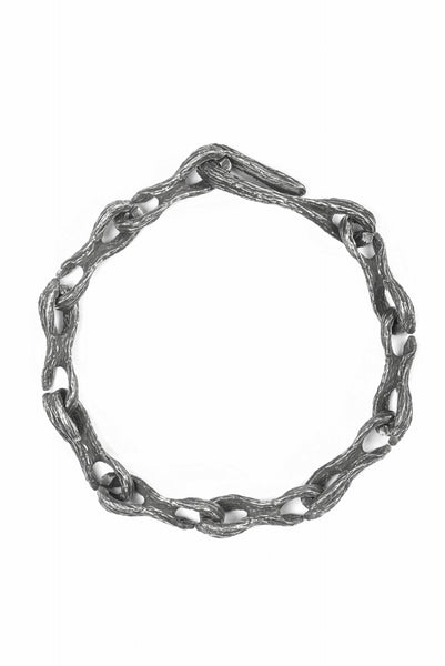 Node by KUDO SHUJI BR-29 KOBOKU - STERLING SILVER MODULAR CHAIN BRACELET