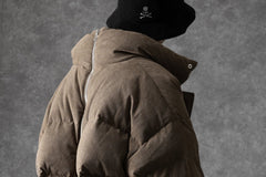 画像をギャラリービューアに読み込む, A.F ARTEFACT HIGH NECK DOWN JACKET / CORDUROY (BROWN)