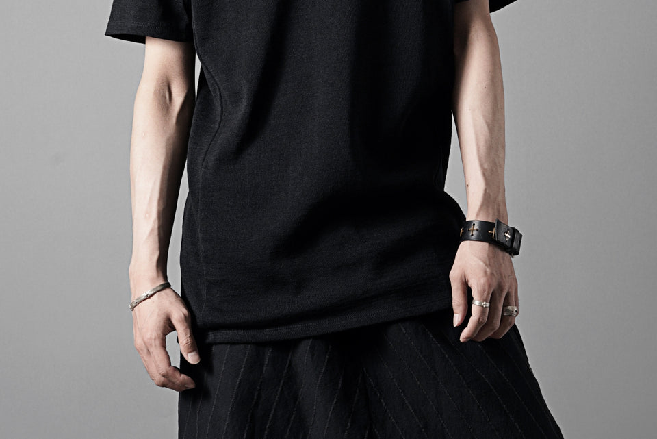 画像をギャラリービューアに読み込む, black crow x LOOM exclusive short sleeve tops / gima cotton jersey (BLACK)
