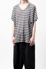Load image into Gallery viewer, CAPERTICA BORDER PRISONER SHIRT / LINEN JERSEY (CHARCOAL GRAY)