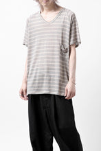 Load image into Gallery viewer, CAPERTICA BORDER PRISONER SHIRT / LINEN JERSEY (SILVER GRAY)
