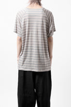 画像をギャラリービューアに読み込む, CAPERTICA BORDER PRISONER SHIRT / LINEN JERSEY (SILVER GRAY)