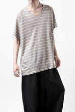 Load image into Gallery viewer, CAPERTICA BORDER PRISONER SHIRT / LINEN JERSEY (SILVER GRAY)