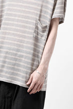 Load image into Gallery viewer, CAPERTICA BORDER PRISONER SHIRT / LINEN JERSEY (SILVER GRAY)