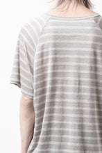 Load image into Gallery viewer, CAPERTICA BORDER PRISONER SHIRT / LINEN JERSEY (SILVER GRAY)
