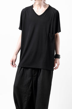 Load image into Gallery viewer, CAPERTICA PRISONER SHIRTS / SUPER 120s WASHABLE WOOL JERSEY (BLACK)