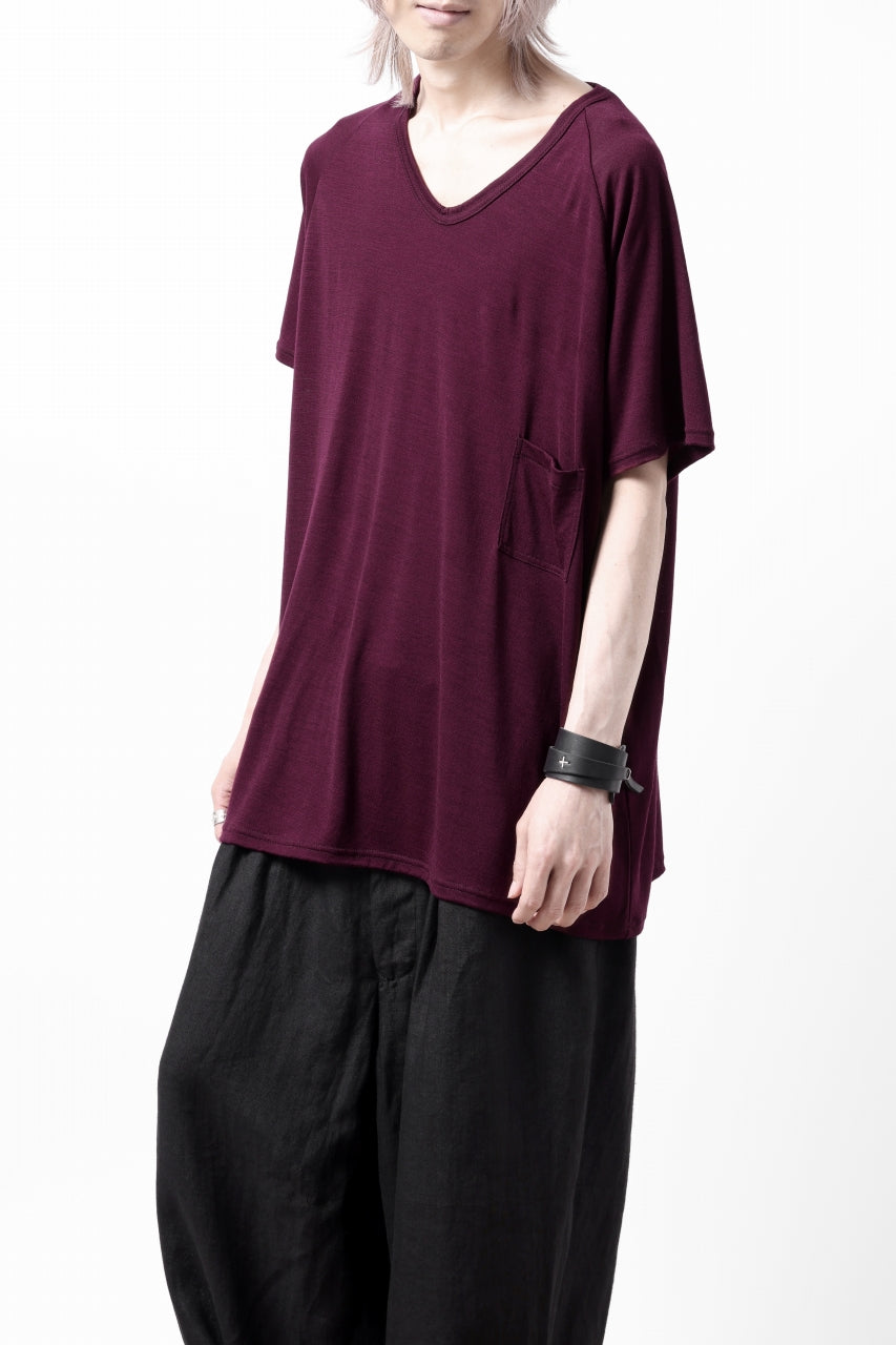 画像をギャラリービューアに読み込む, CAPERTICA PRISONER SHIRTS / SUPER 120s WASHABLE WOOL JERSEY (PLUM)