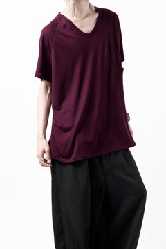 画像をギャラリービューアに読み込む, CAPERTICA PRISONER SHIRTS / SUPER 120s WASHABLE WOOL JERSEY (PLUM)