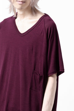 Load image into Gallery viewer, CAPERTICA PRISONER SHIRTS / SUPER 120s WASHABLE WOOL JERSEY (PLUM)
